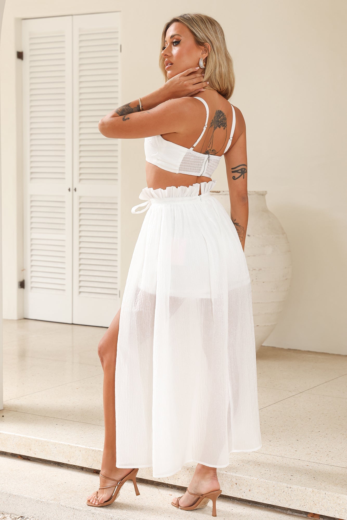 Dreamy Connection Skort White