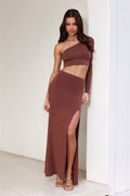 Amaze You Midi Skirt Chocolate