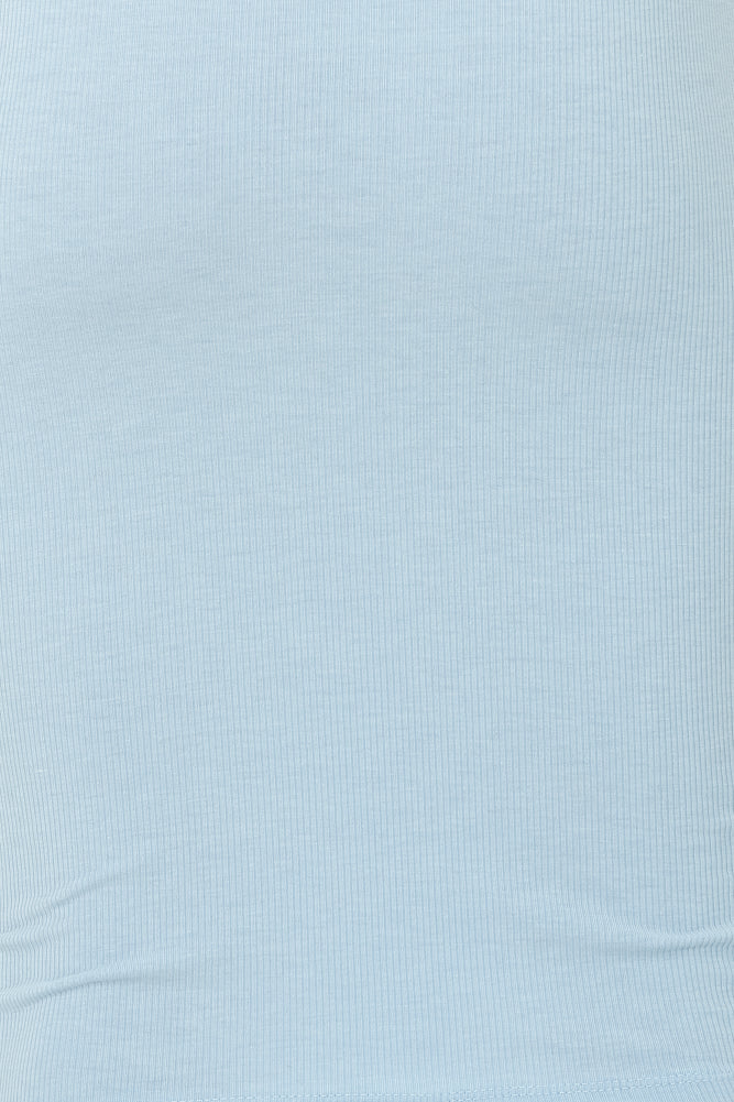 Over The Border Knit Midi Dress Blue