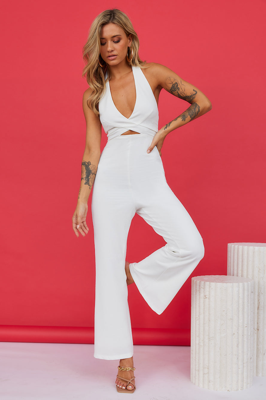 Ambitious Lover Jumpsuit White