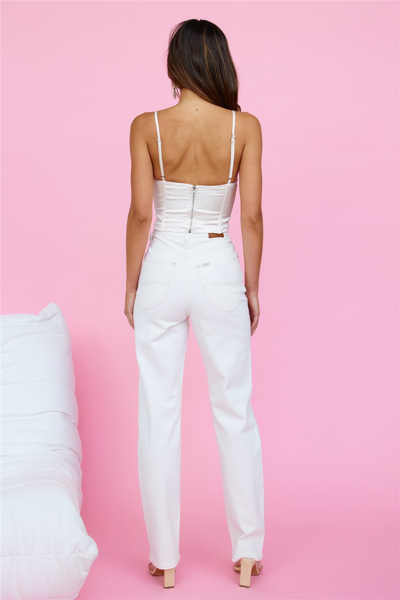 LEE High Straight 80 Hemp Jean Eco White