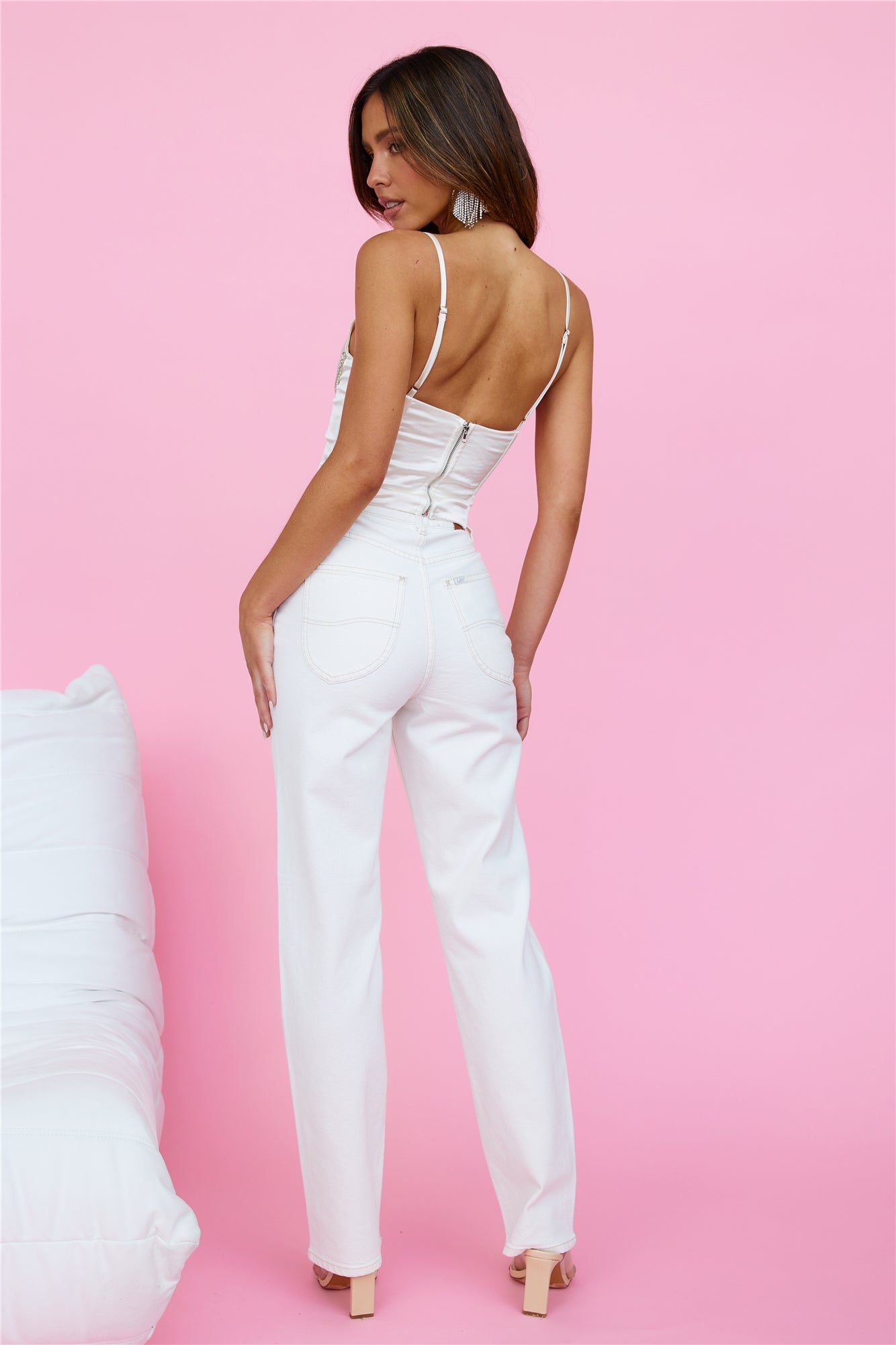 LEE High Straight 80 Hemp Jean Eco White