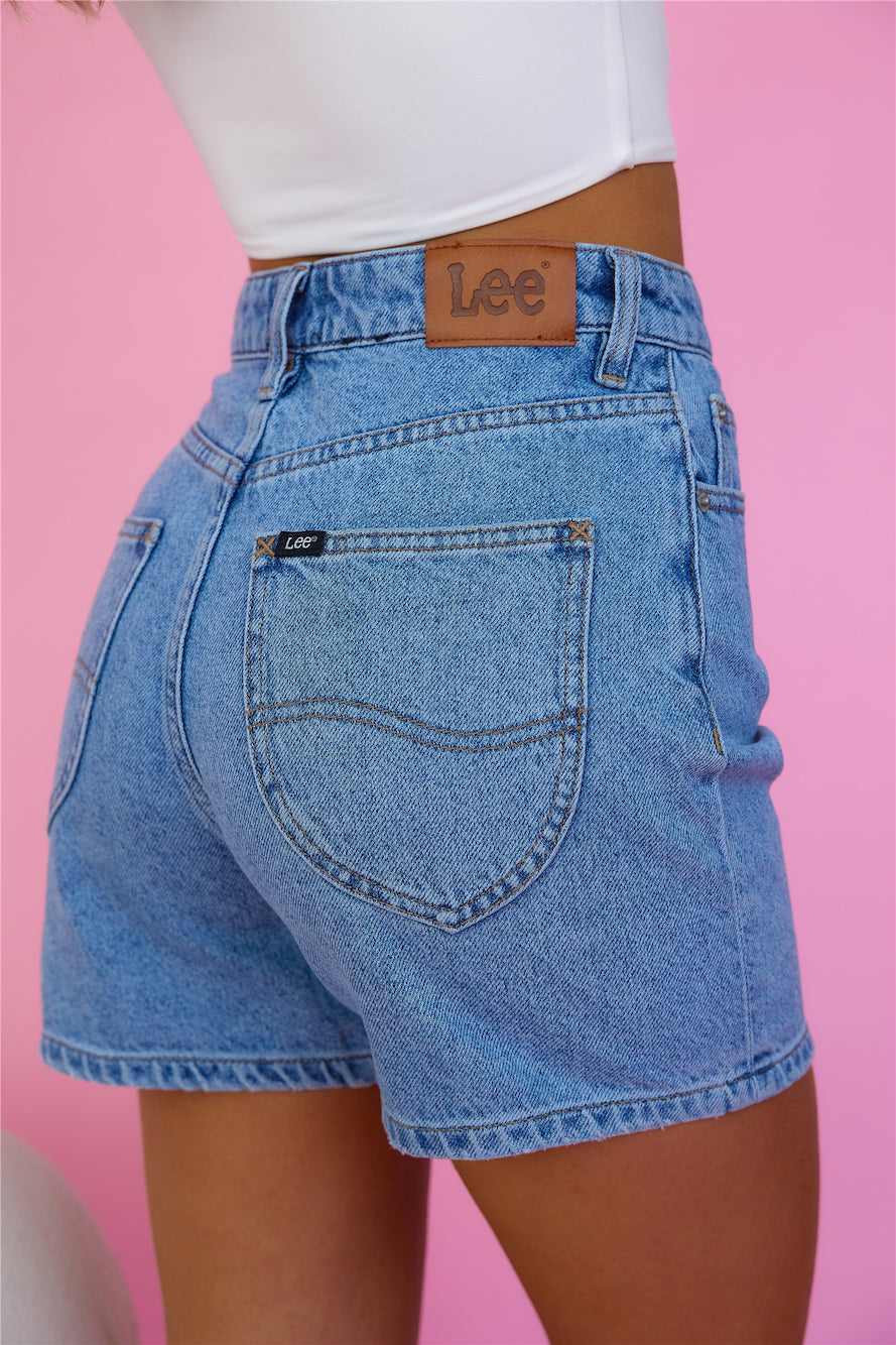 Lee High Moms Short BLUE PLANET