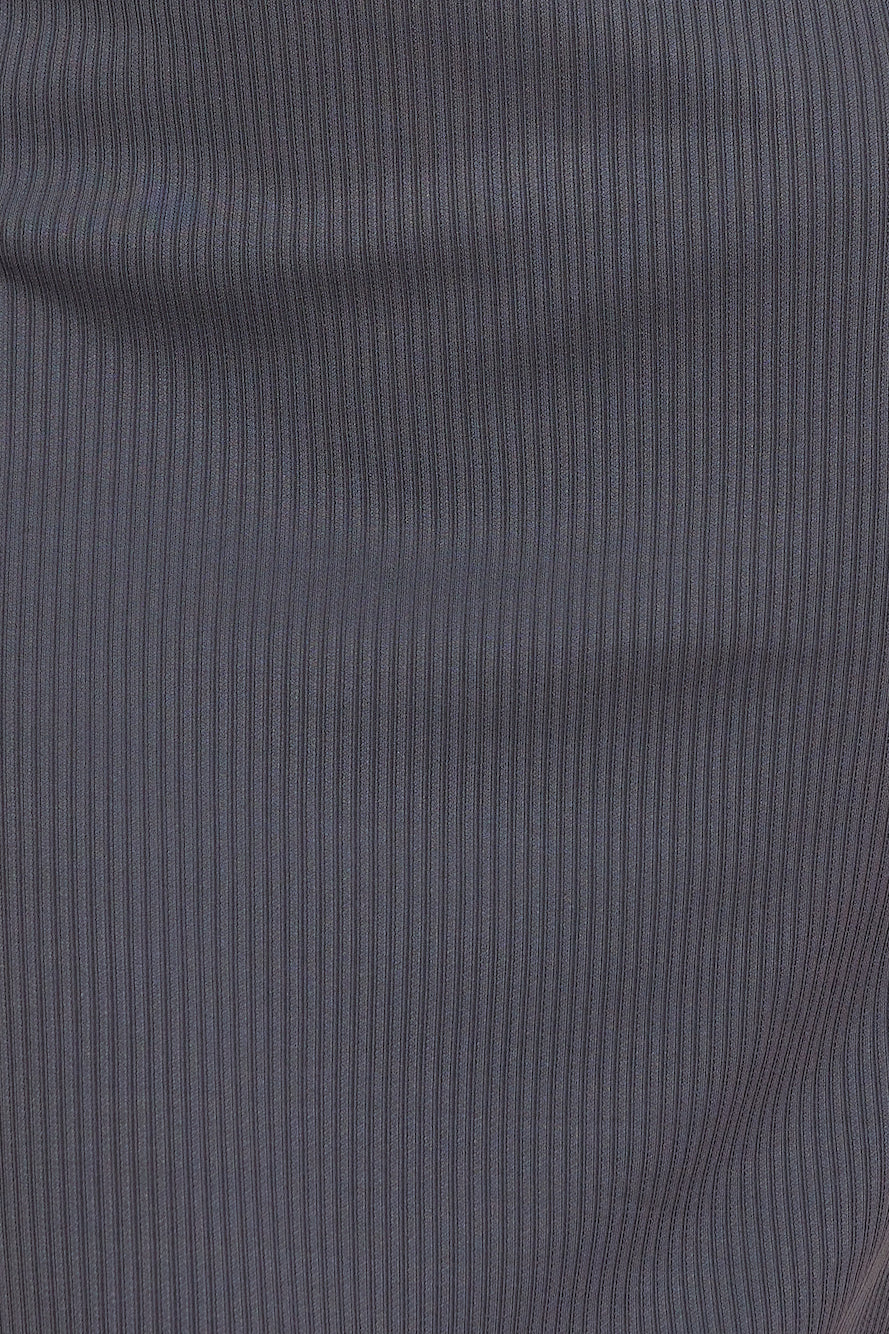 Effortless Cool Girl Midi Skirt Grey