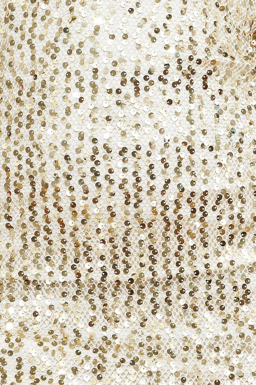 Want Me Sequin Mini Dress Gold
