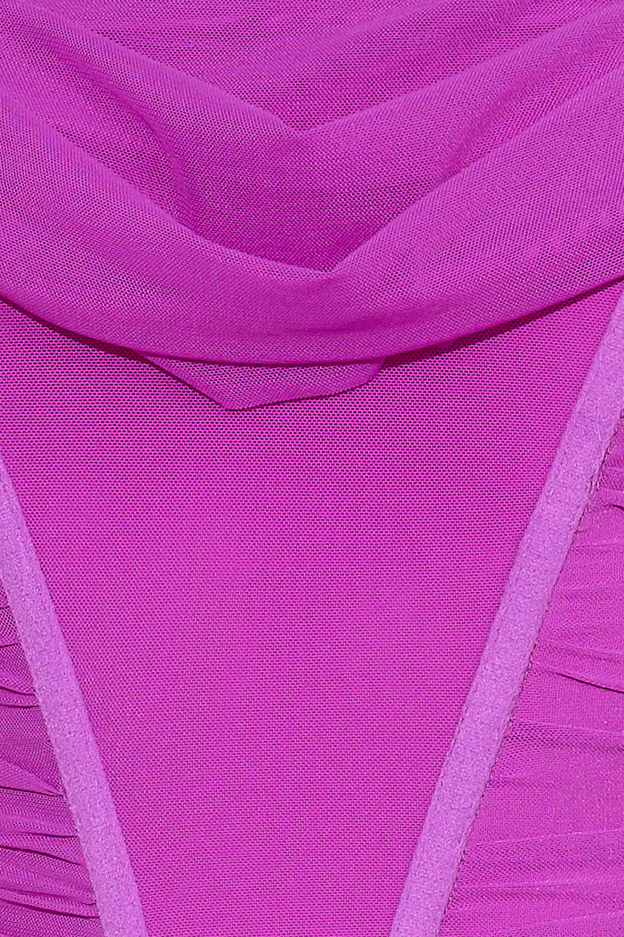 Snatched Up Crop Top Purple