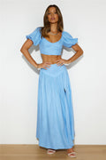 Her Vibe Maxi Skirt Blue