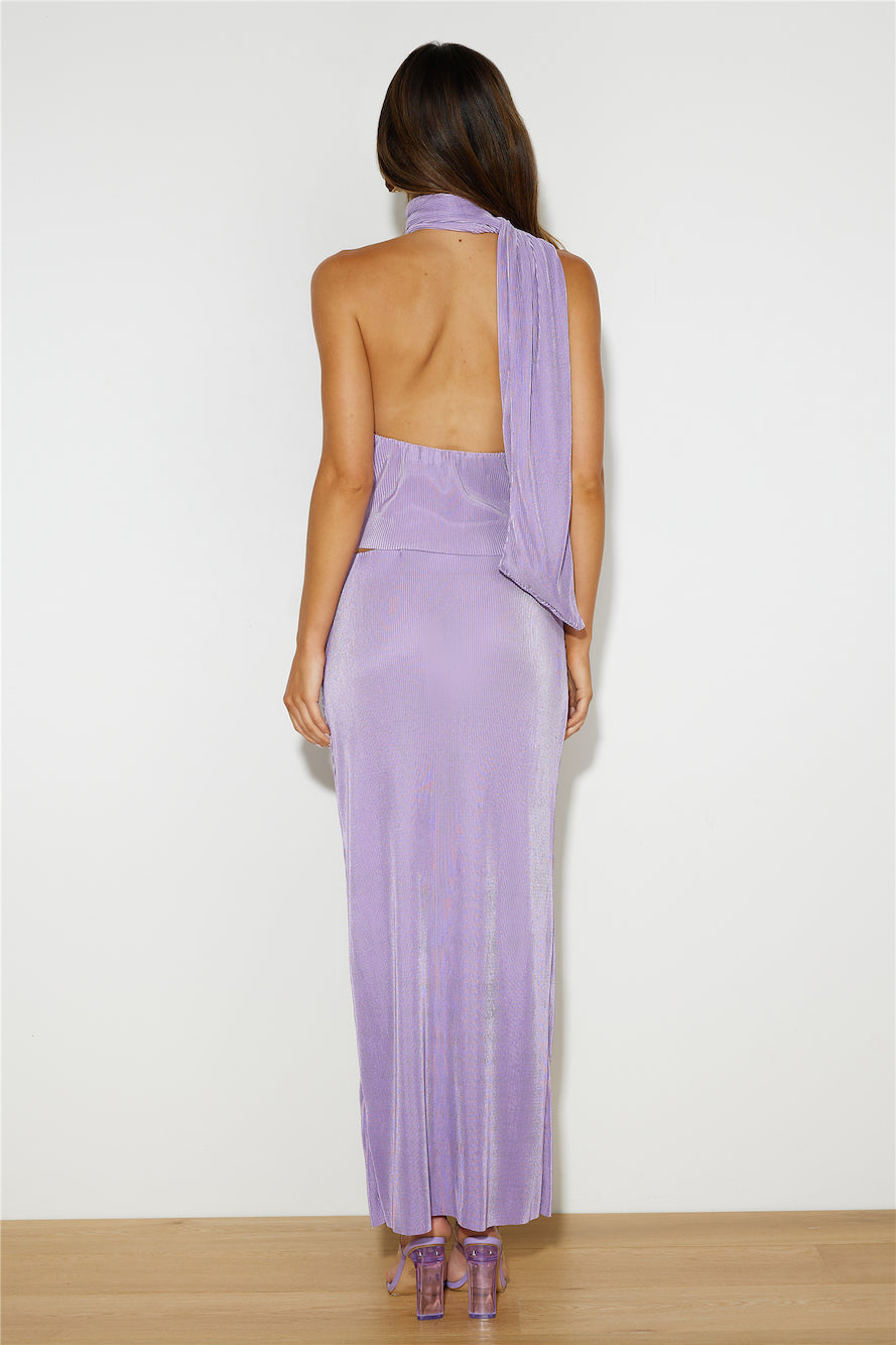 Fashion Retreat Maxi Skirt Lilac