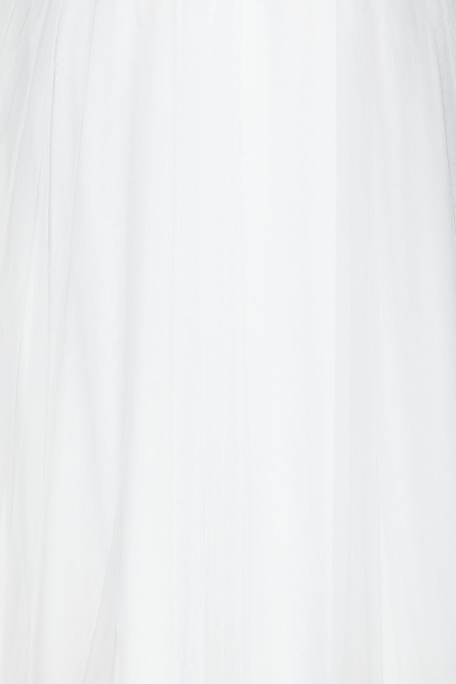 Keeping It Smart Midi Skirt White