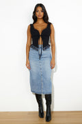 Denim Lover Midi Skirt Denim