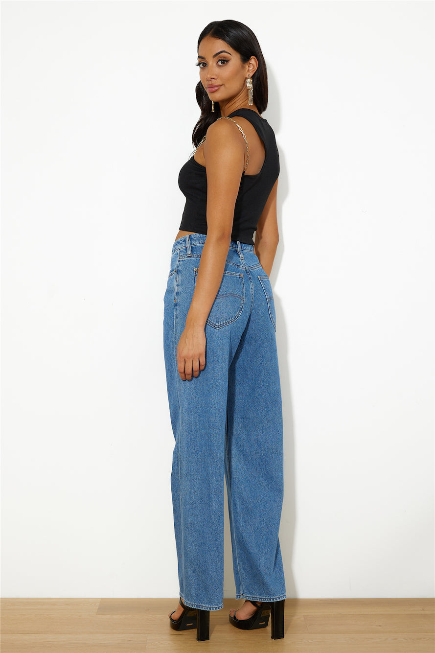 LEE 90's Mid Baggy Jeans Blue Saints