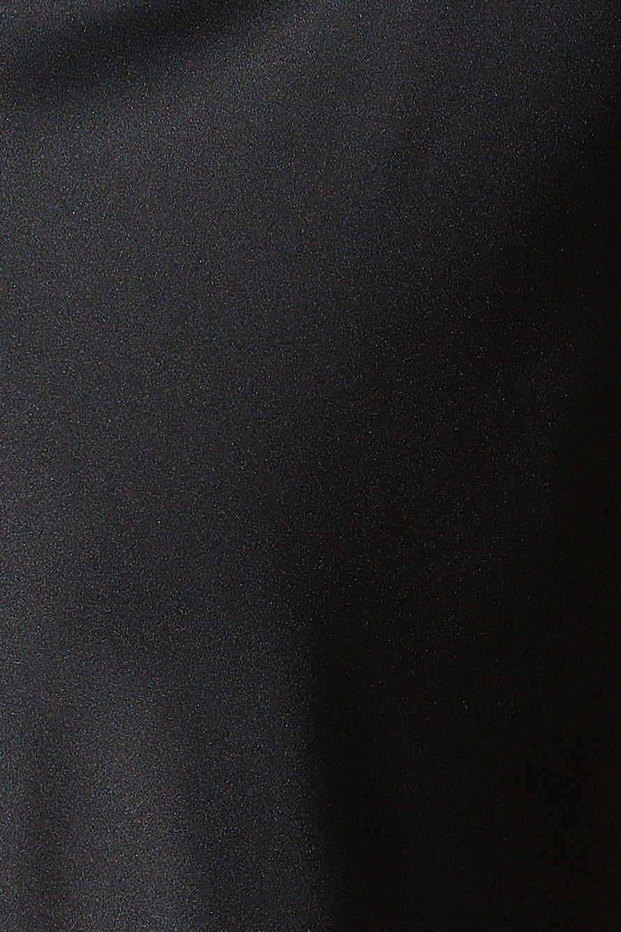 Ideal Vision Satin Maxi Skirt Black