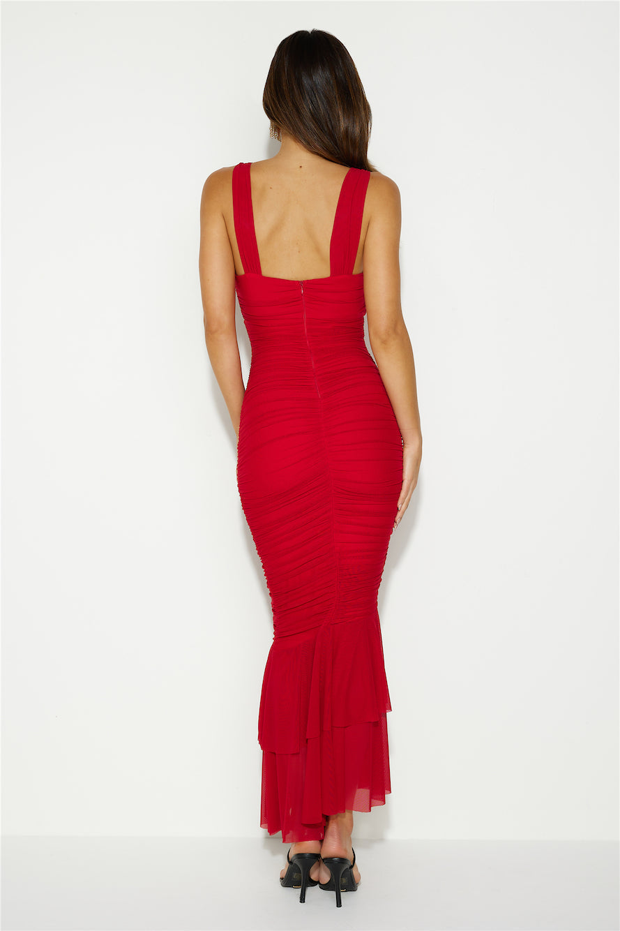 Party Pal Maxi Dress Red
