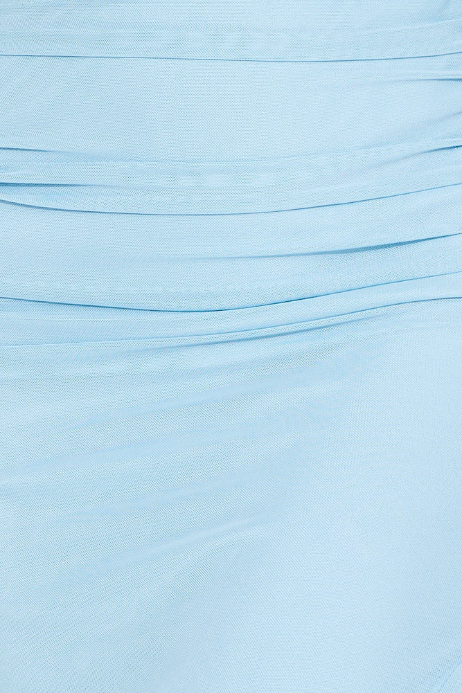 Be Your Love Mesh Midi Skirt Blue