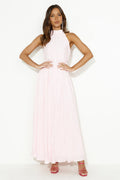 You're Classy Plisse Maxi Dress Pink