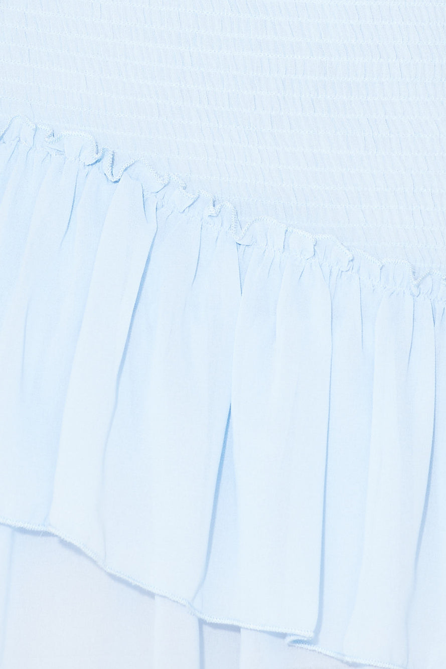 World Revolves Around Her Mini Dress Blue