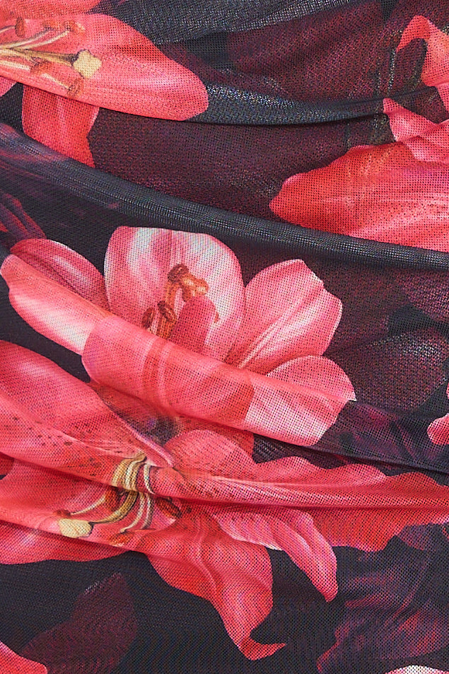 Wild Lily Mesh Maxi Dress Black