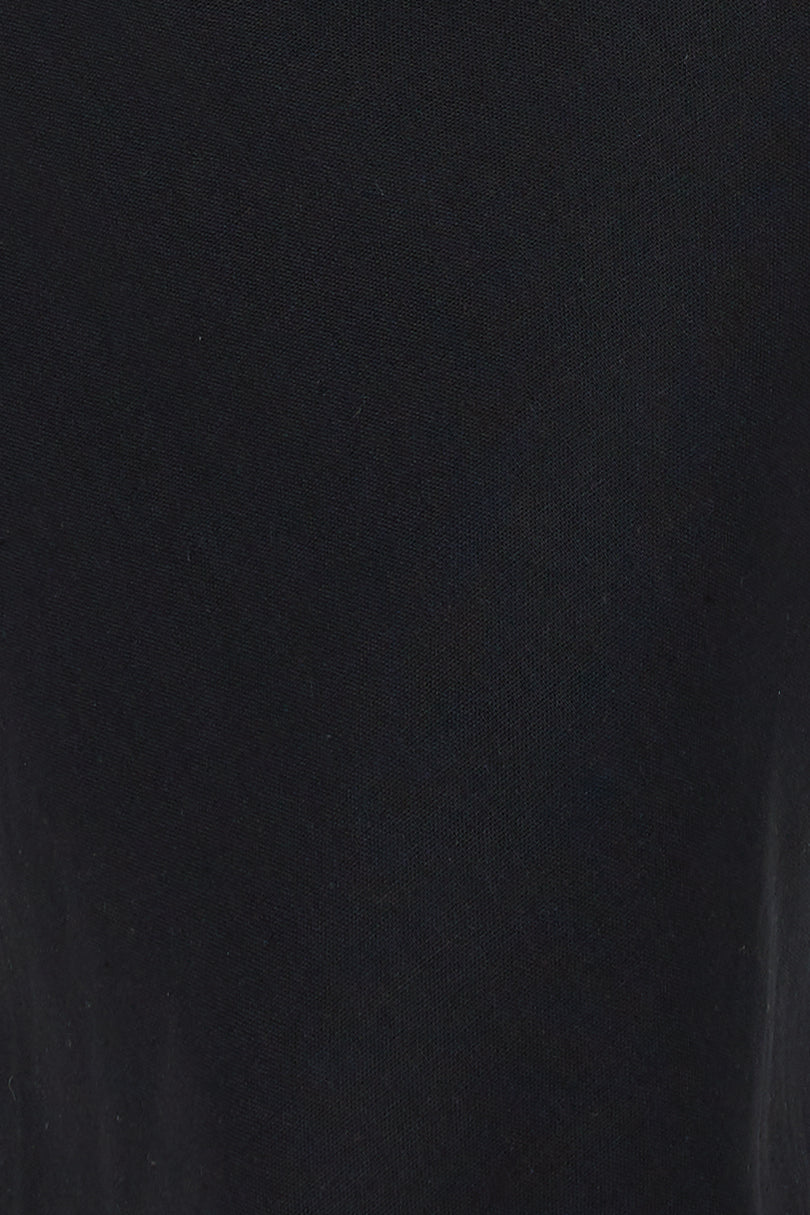 Days In Linen Blend Maxi Skirt Black