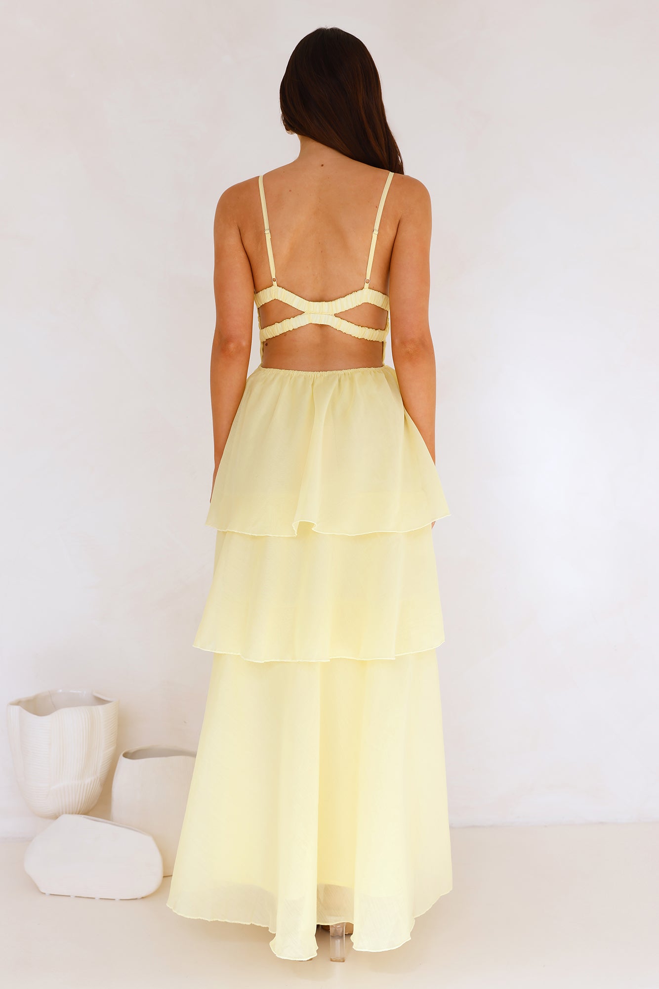 One True Love Maxi Dress Yellow