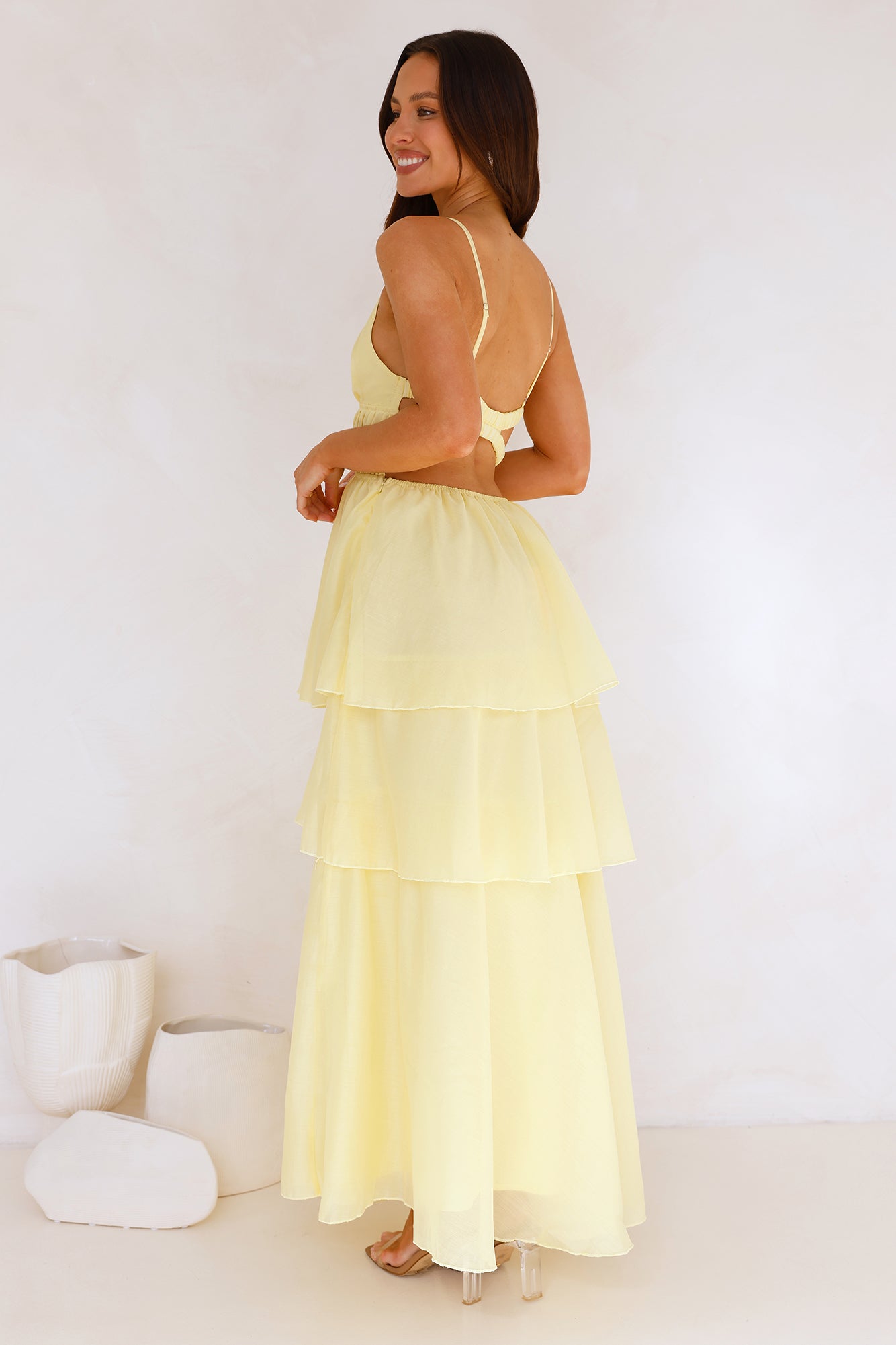 One True Love Maxi Dress Yellow