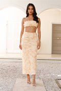 Hotel Lobby Maxi Skirt Yellow