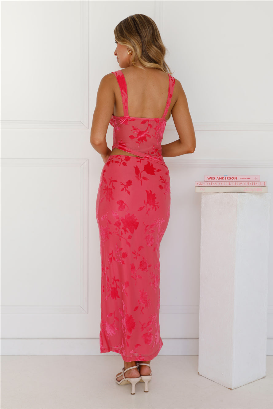 Garden Grove Maxi Skirt Pink