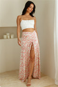 HELLO MOLLY Botanical Beauty Maxi Skirt Pink