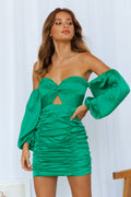 RUNAWAY Jones Dress Emerald