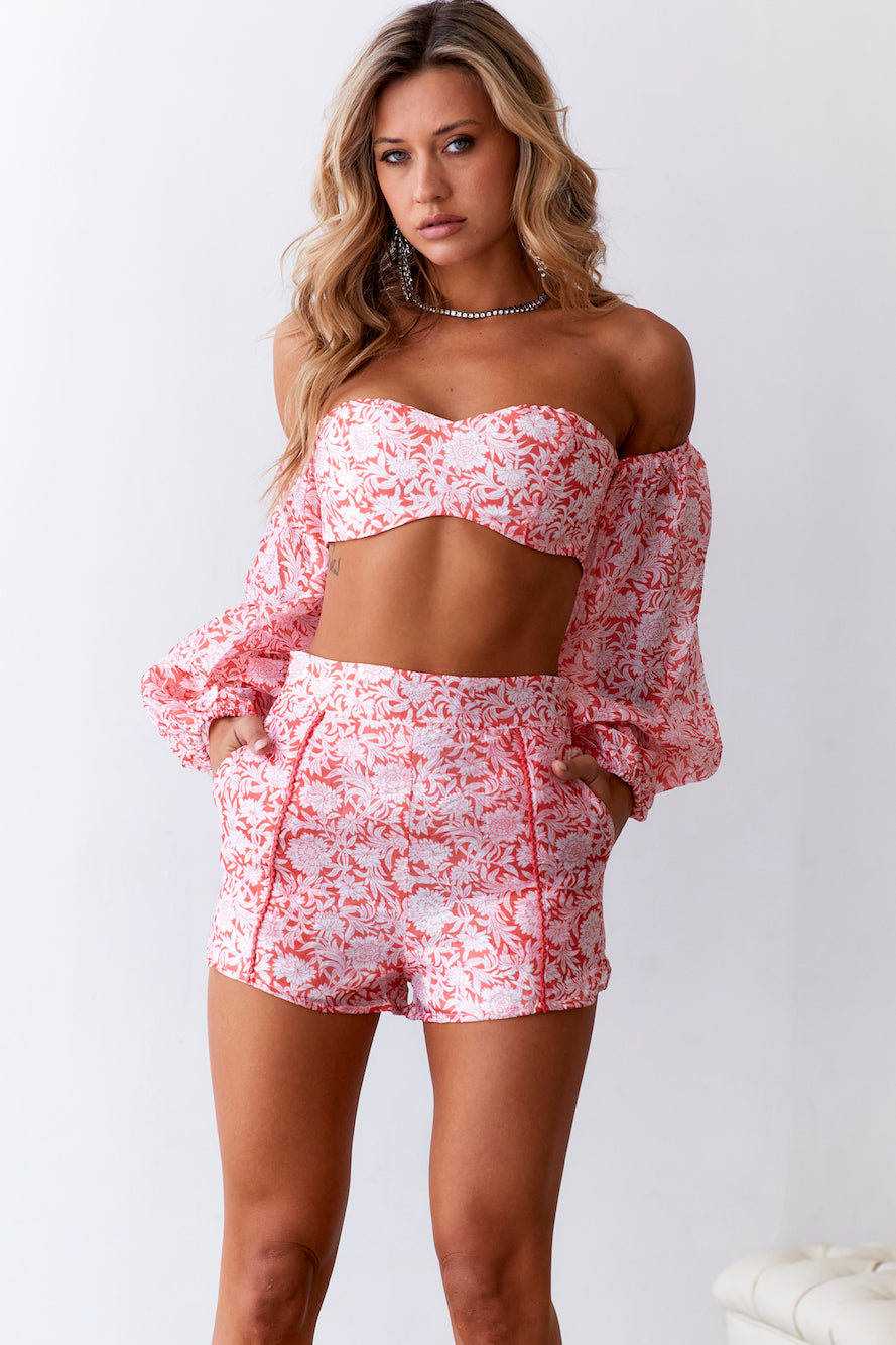 HELLO MOLLY Sweeter Passions Shorts Red