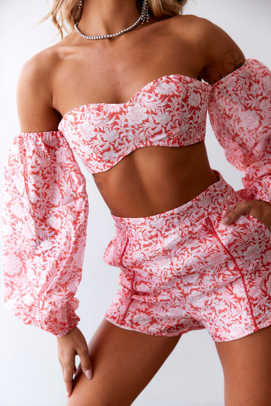 HELLO MOLLY Sweeter Passions Shorts Red