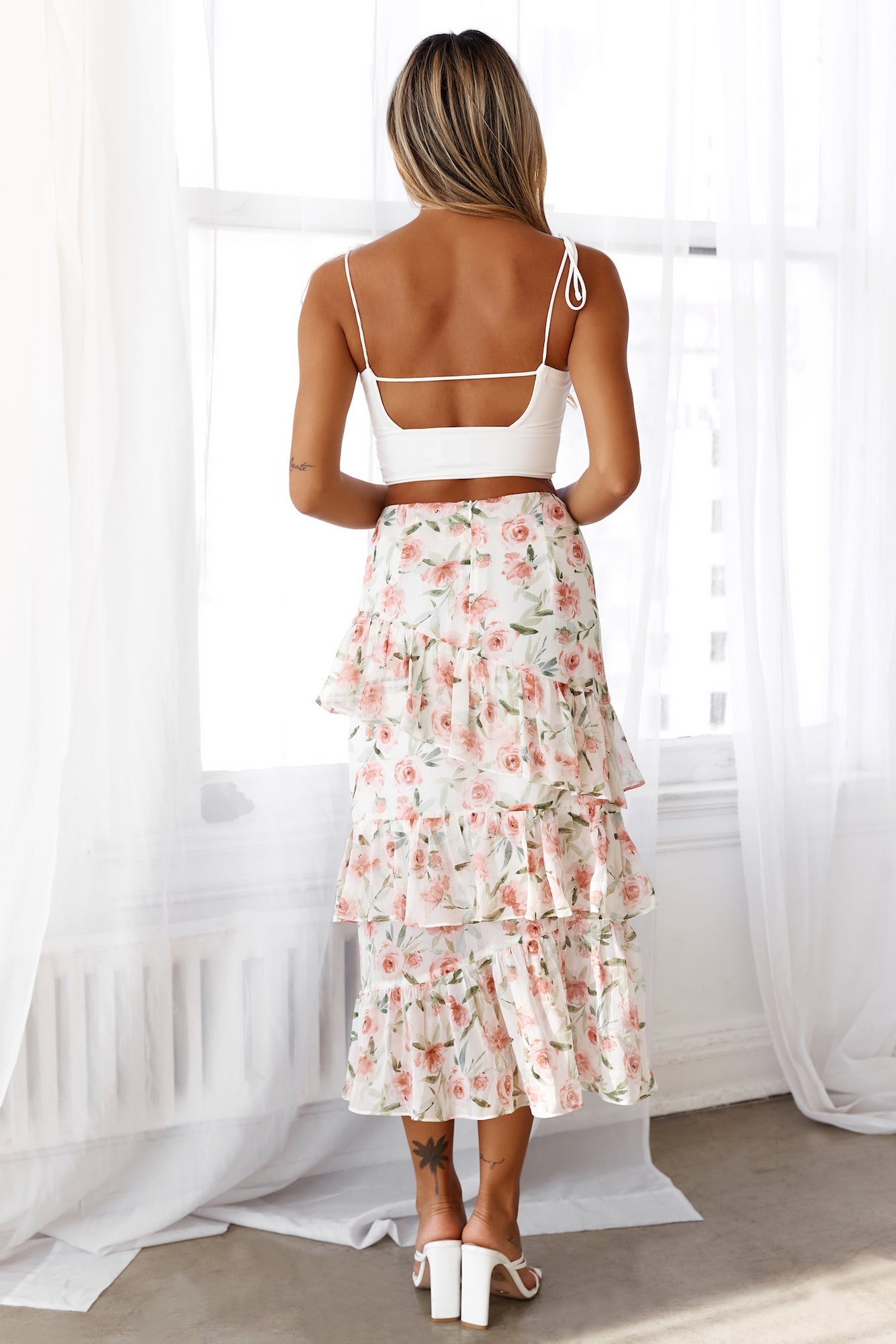 Florence Boulevarde Maxi Skirt Floral