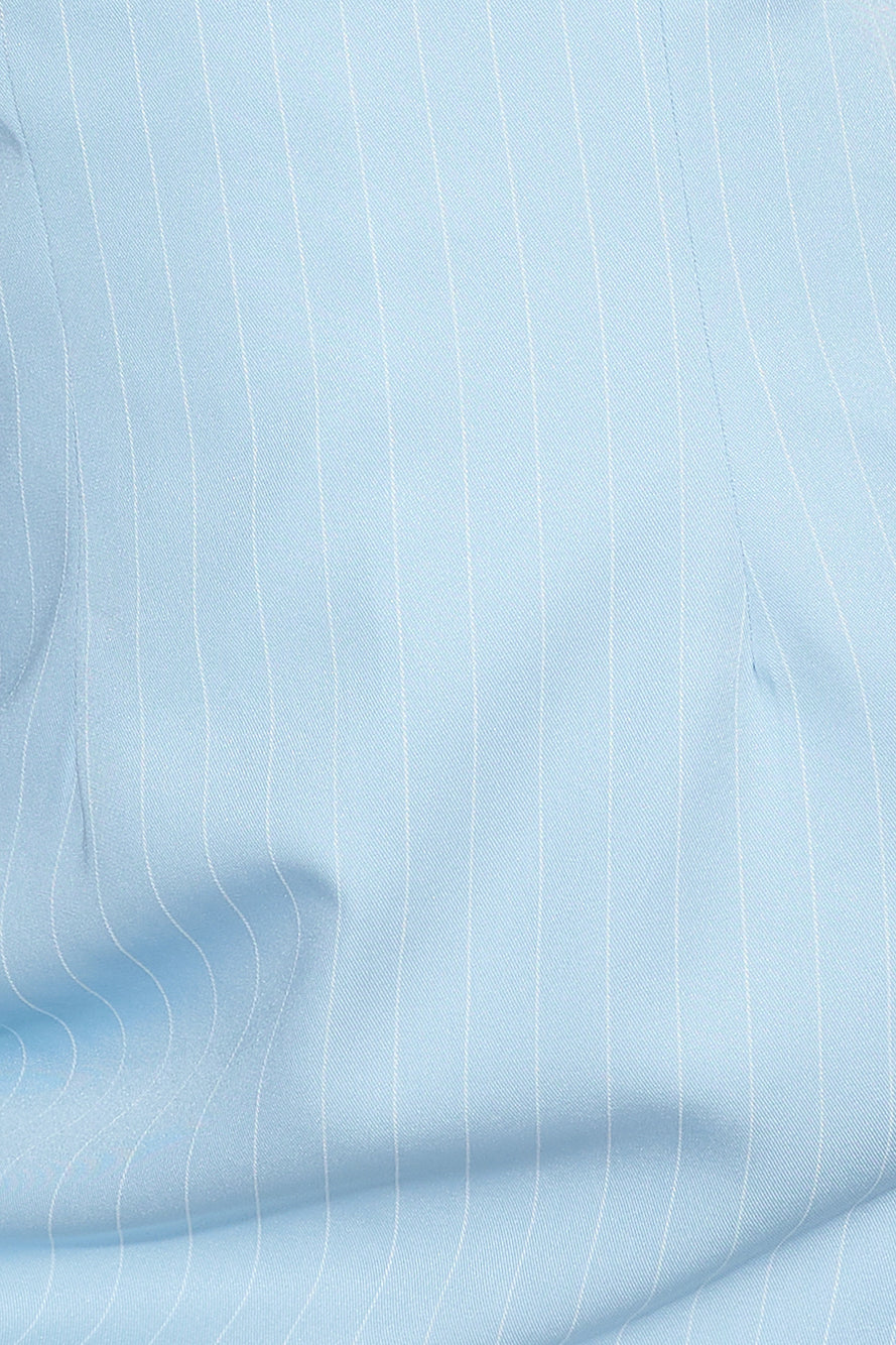 Chic Business Romper Blue Stripe