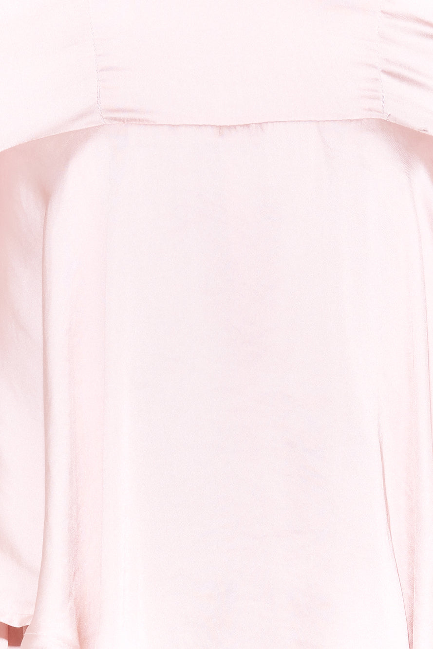 Party Satin Romper Pink