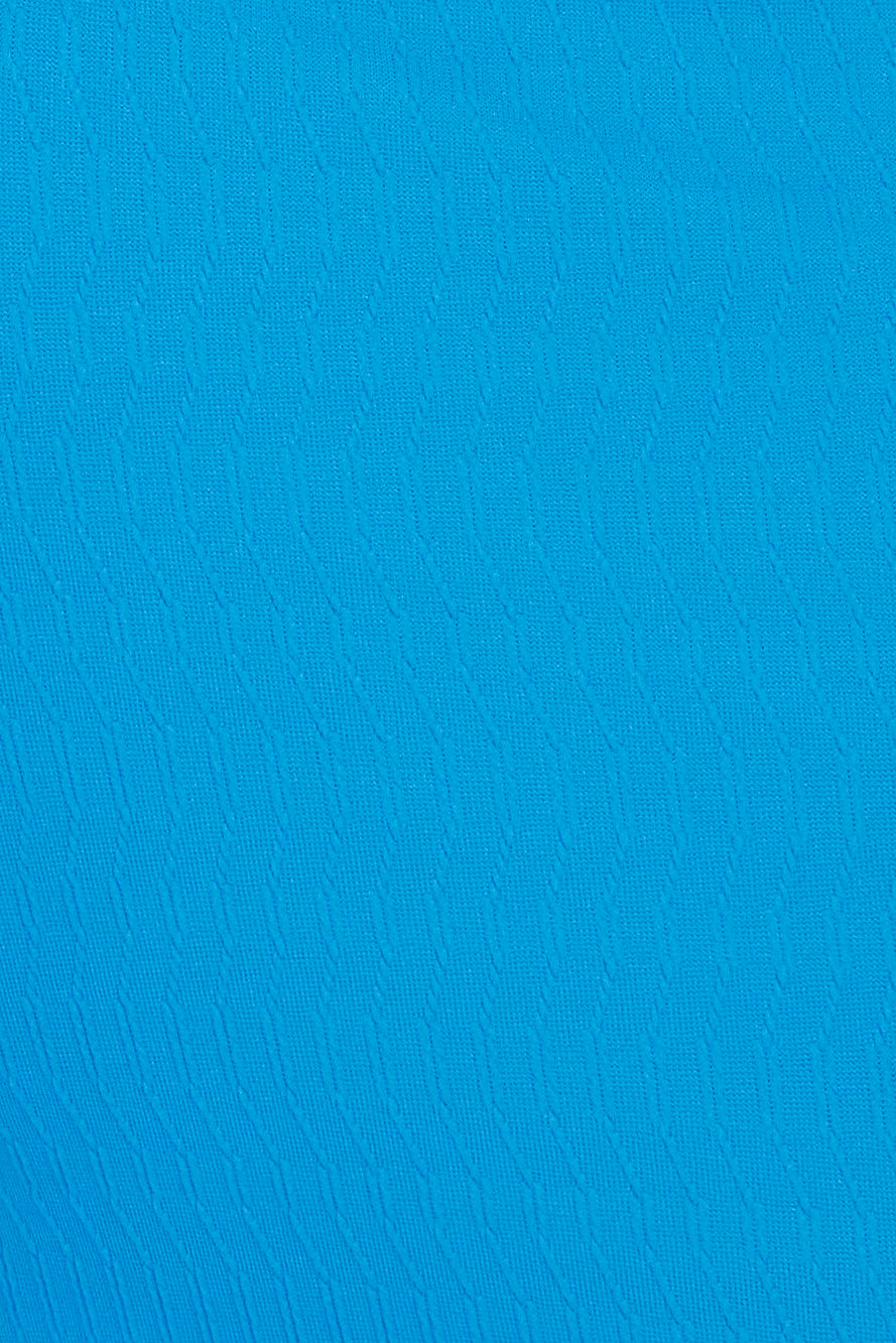 Frozen Drinks Midi Skirt Blue