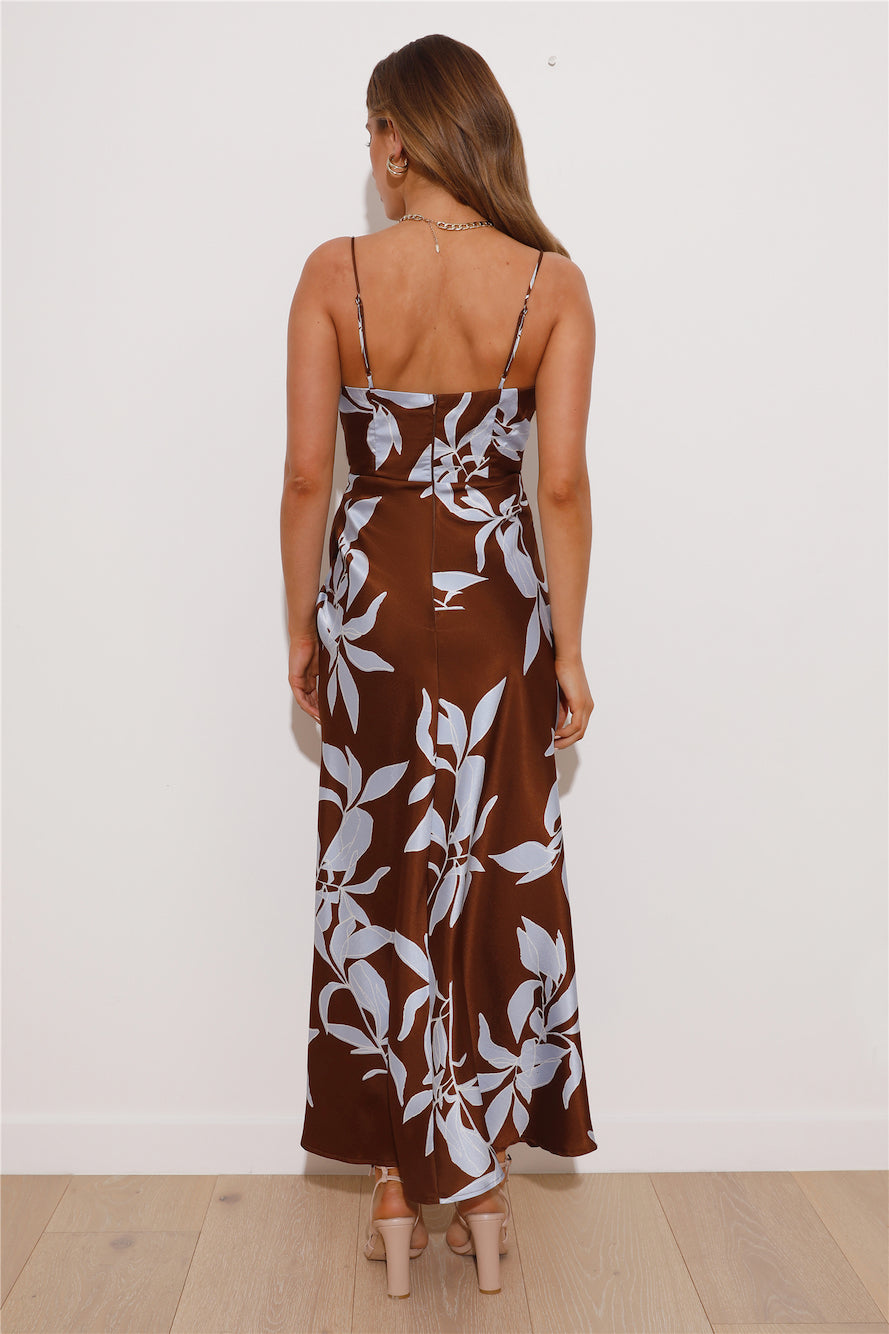 You Be Me Maxi Dress Brown