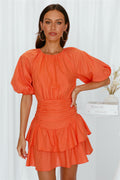 Emerald Eyes Dress Orange
