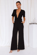 Whisper Softly Jumpsuit Black