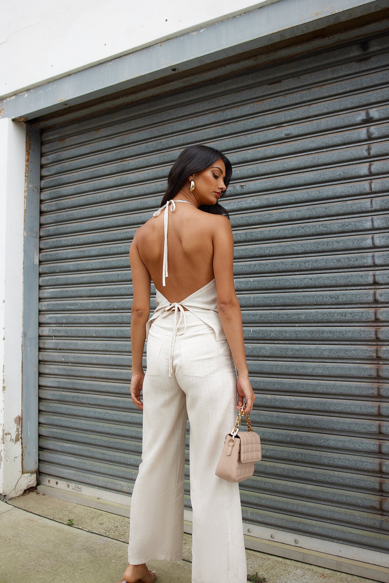 Country Retreat Linen Blend Pants Natural