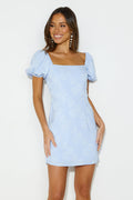 Striking Elegance Mini Dress Blue