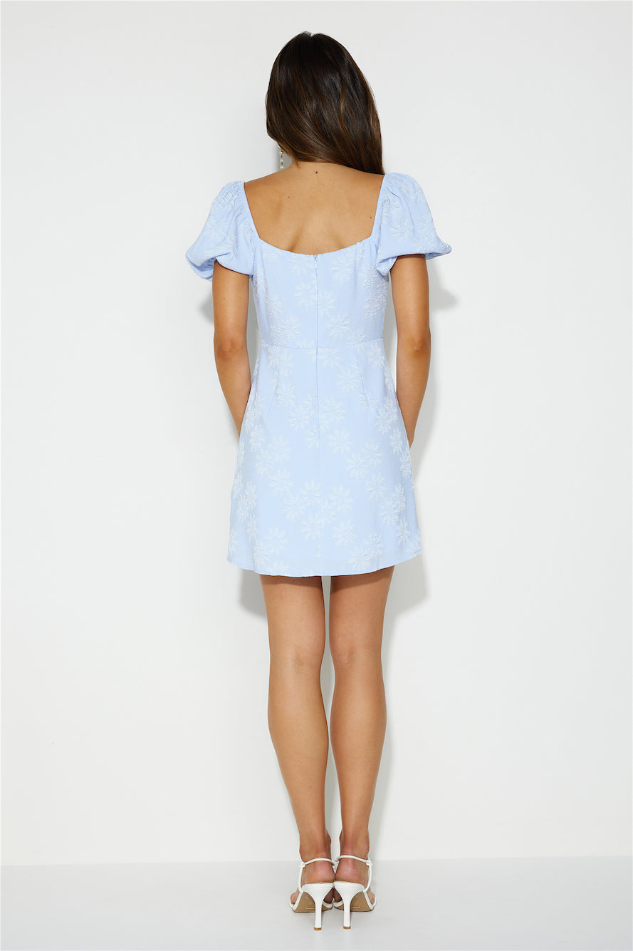 Striking Elegance Mini Dress Blue