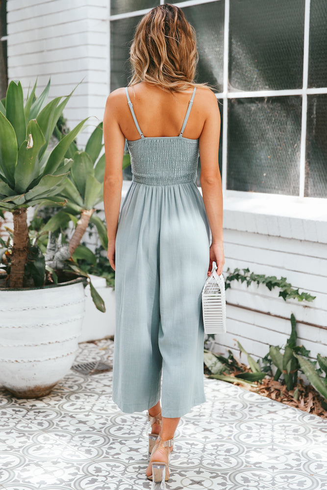 Ducking And Diving Jumpsuit Sage